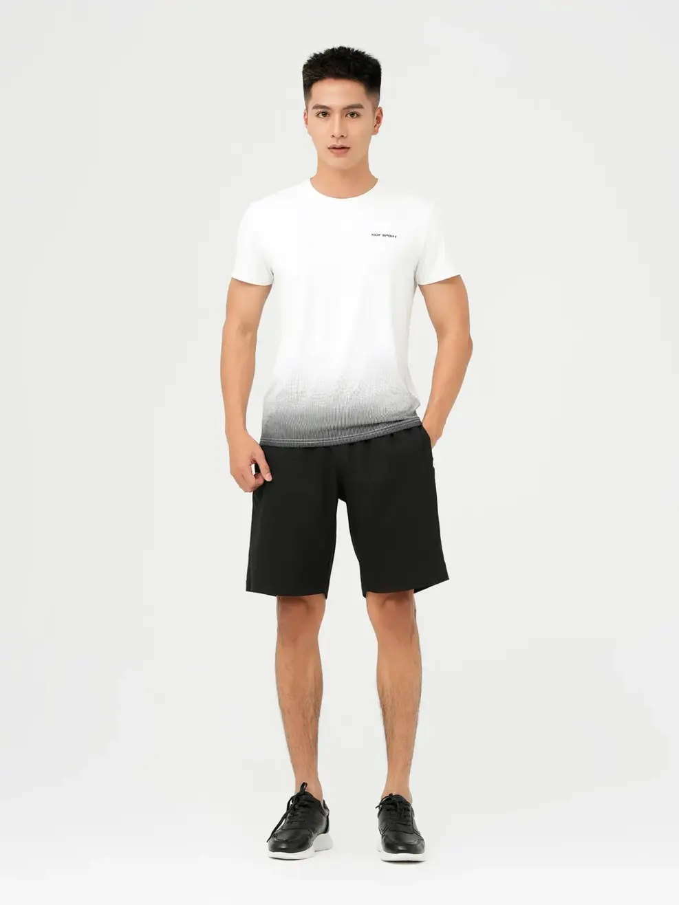 Bộ Đồ Nam In Họa Tiết - Trắng - M