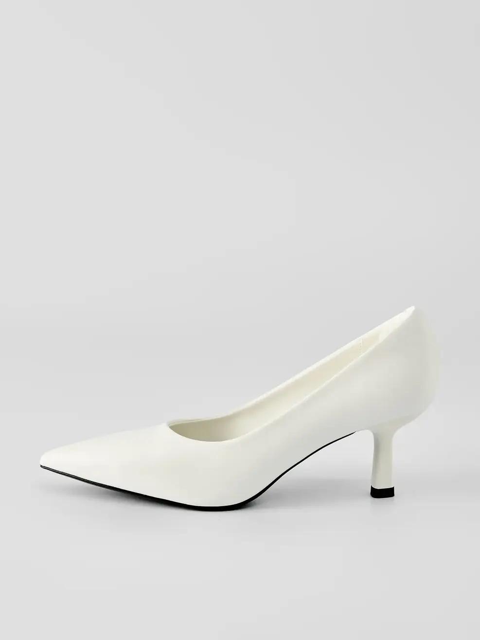 Giày Cao Gót Cơ Bản Đế Nhỏ - Trắng. - 35