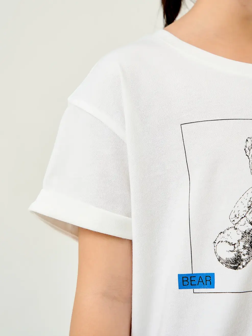 Áo kid in Bear - Trắng - 4