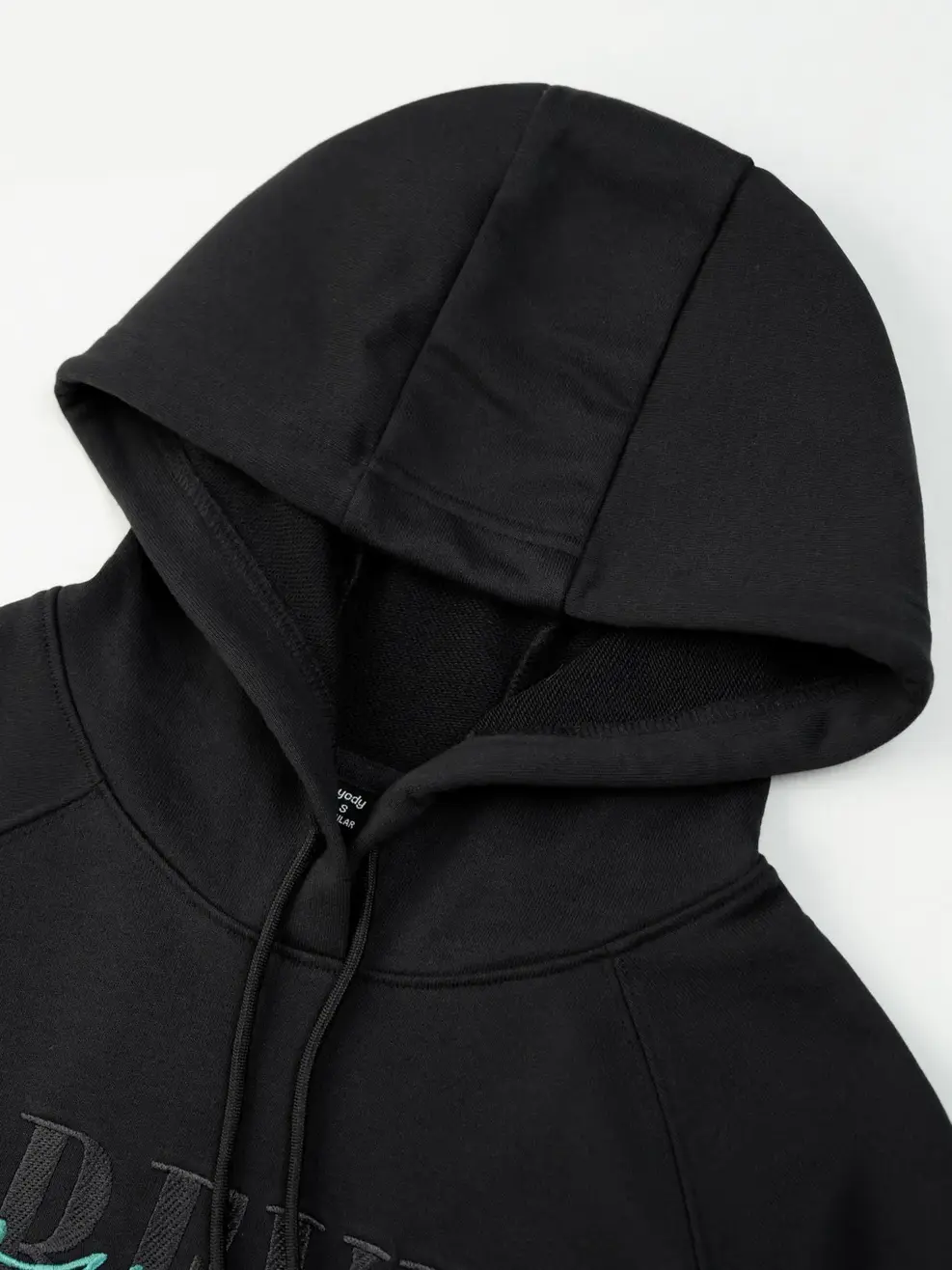Bộ Đông Nữ Hoodie In Hình - Đen - S