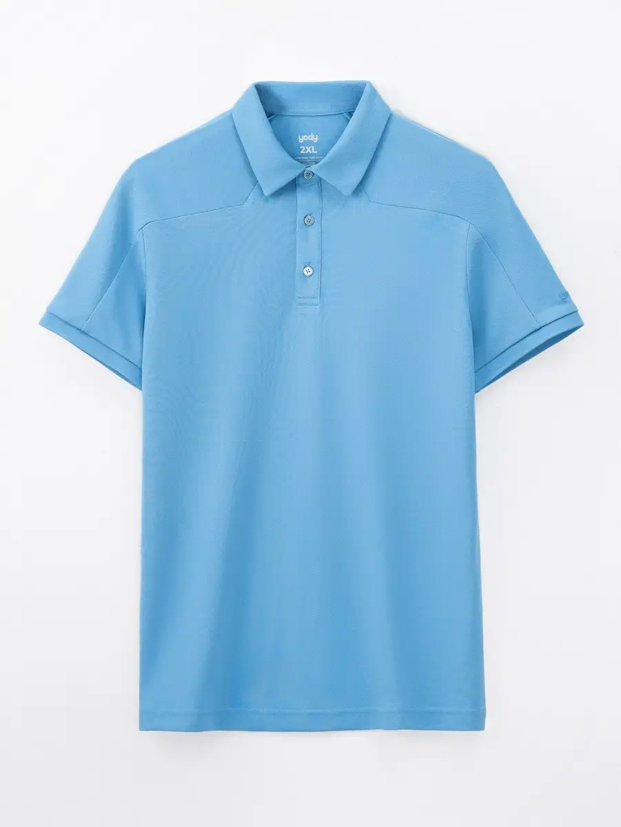Polo Nam Bổ Thân  - Xanh Lam - L