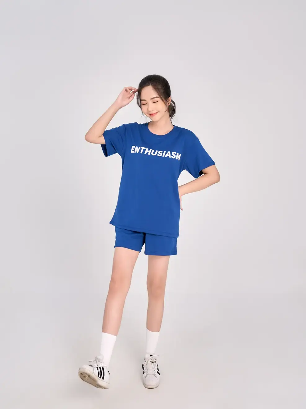 Bộ đồ nữ ENTHUSIASM - Xanh đậm - S
