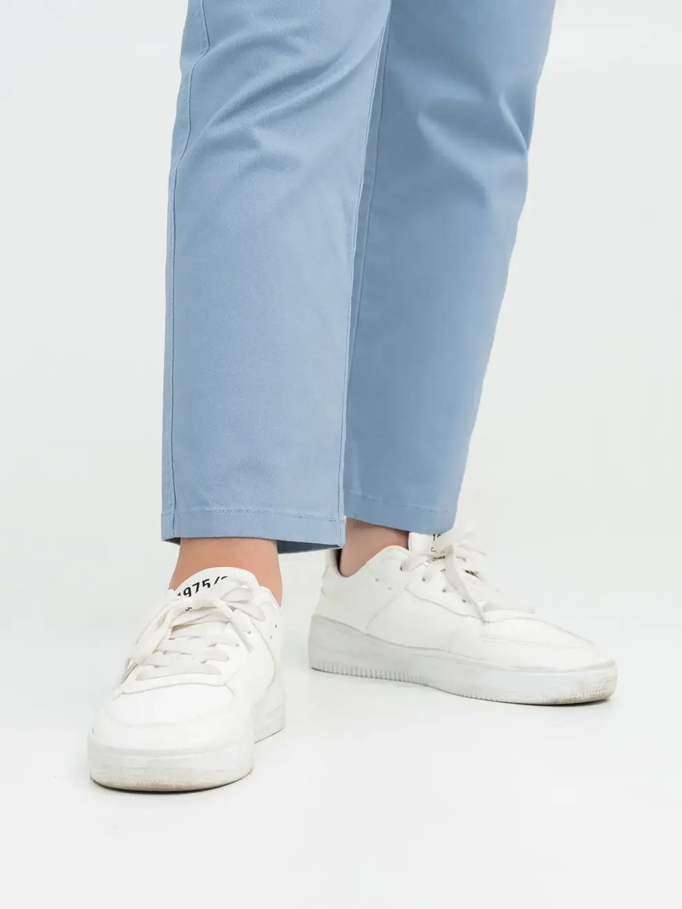 Quần Jeans Kid Khaki Suông Túi Ốp - Xanh lơ - 6