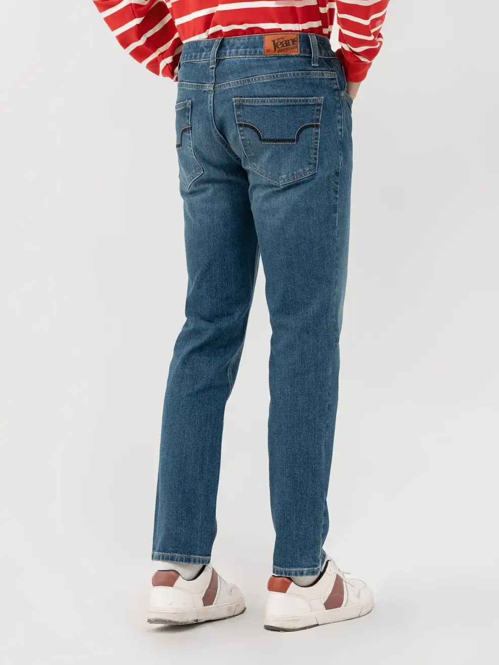 Quần Jeans Nam Cotton Dày Dặn Bền Bỉ - Xanh - 28