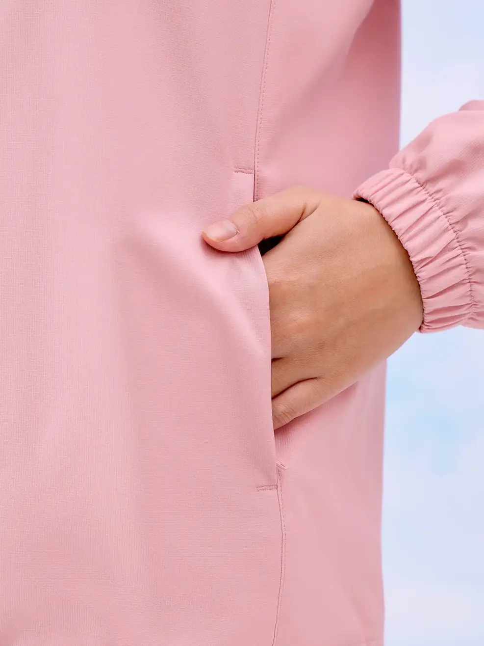 Áo khoác gió nữ trượt nước thông minh - Hồng - M