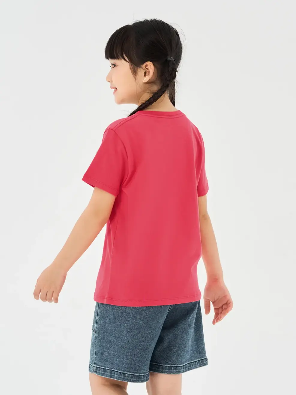 T-shirt Kid Bé Cơ Bản Cotton Usa - Hồng - 2
