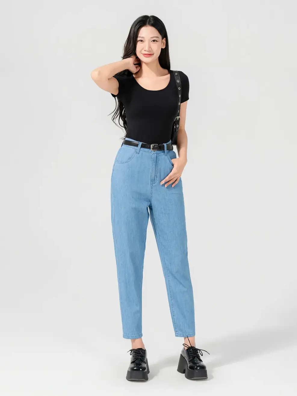 Áo Phông Nữ Cổ Rộng (tsn7299) - Đen 010 - S