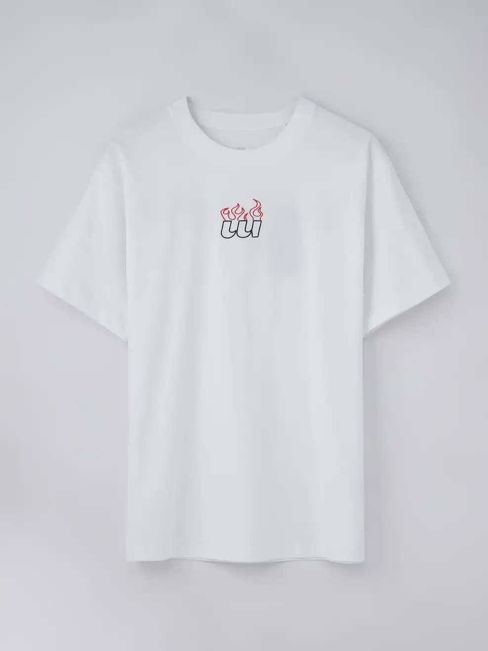 T-shirt Yoguu Thêu Logo Thân Trước - Trắng - 0