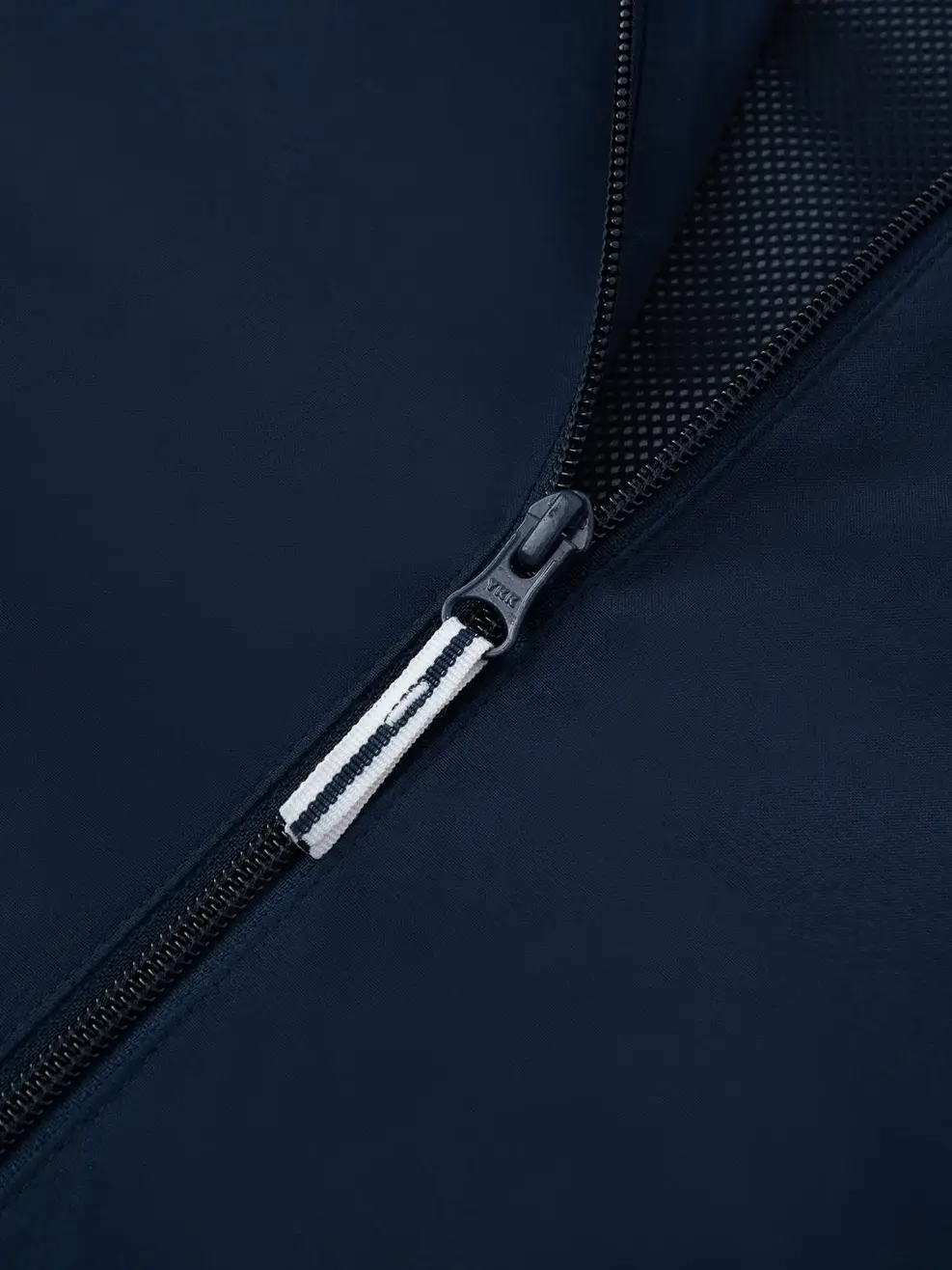 Áo Khoác Gió nam cơ bản phối dây dệt - Navy 001 - M
