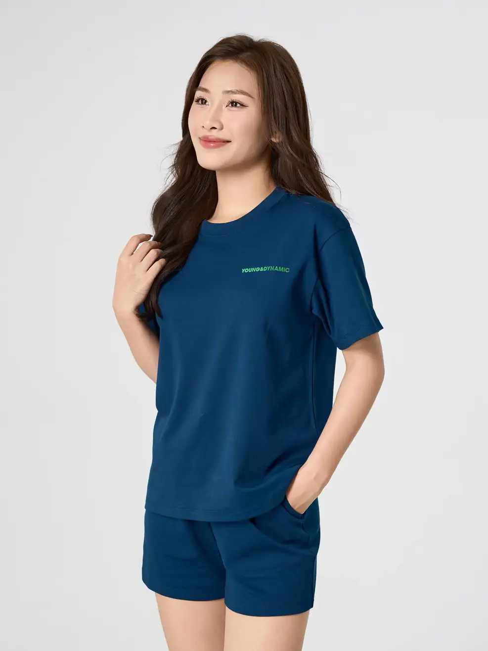 Bộ Đồ Bộ Đồ Nữ In Chữ - Tím Than 006 - L