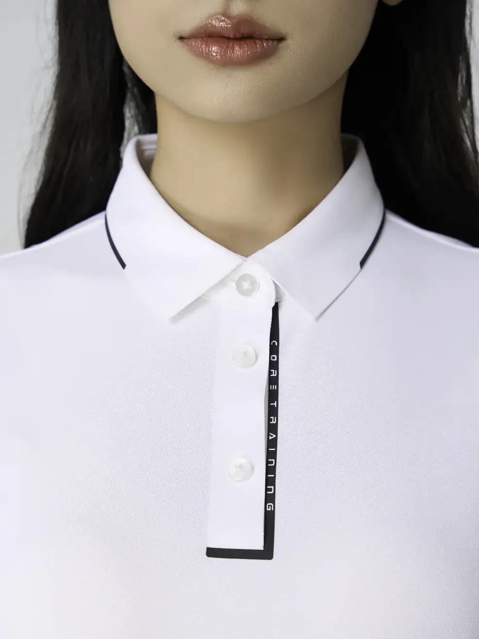 Áo Polo Thể Thao In Nẹp Không Đường May - TRẮNG 006 - XS