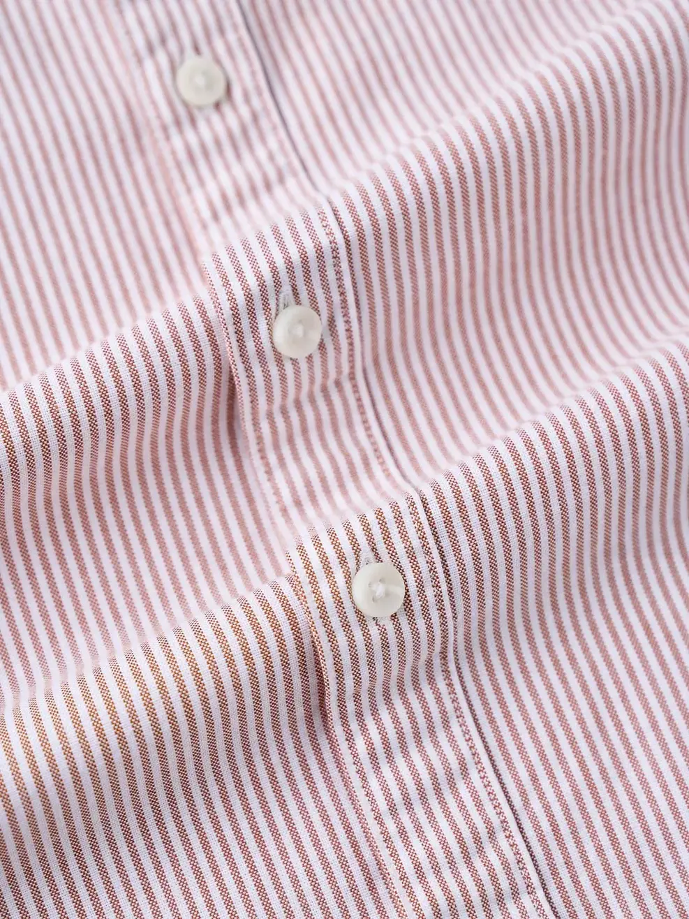 Áo Sơ-mi nam oxford kẻ sọc - Kẻ nâu 103 - M