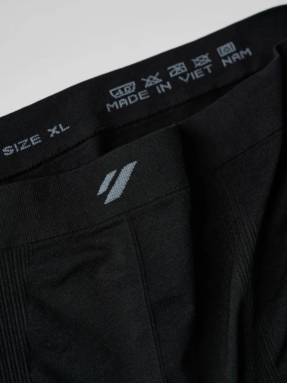 Quần Lót Nam Boxer Dệt Liền Combo 2 - ĐEN 002 - M