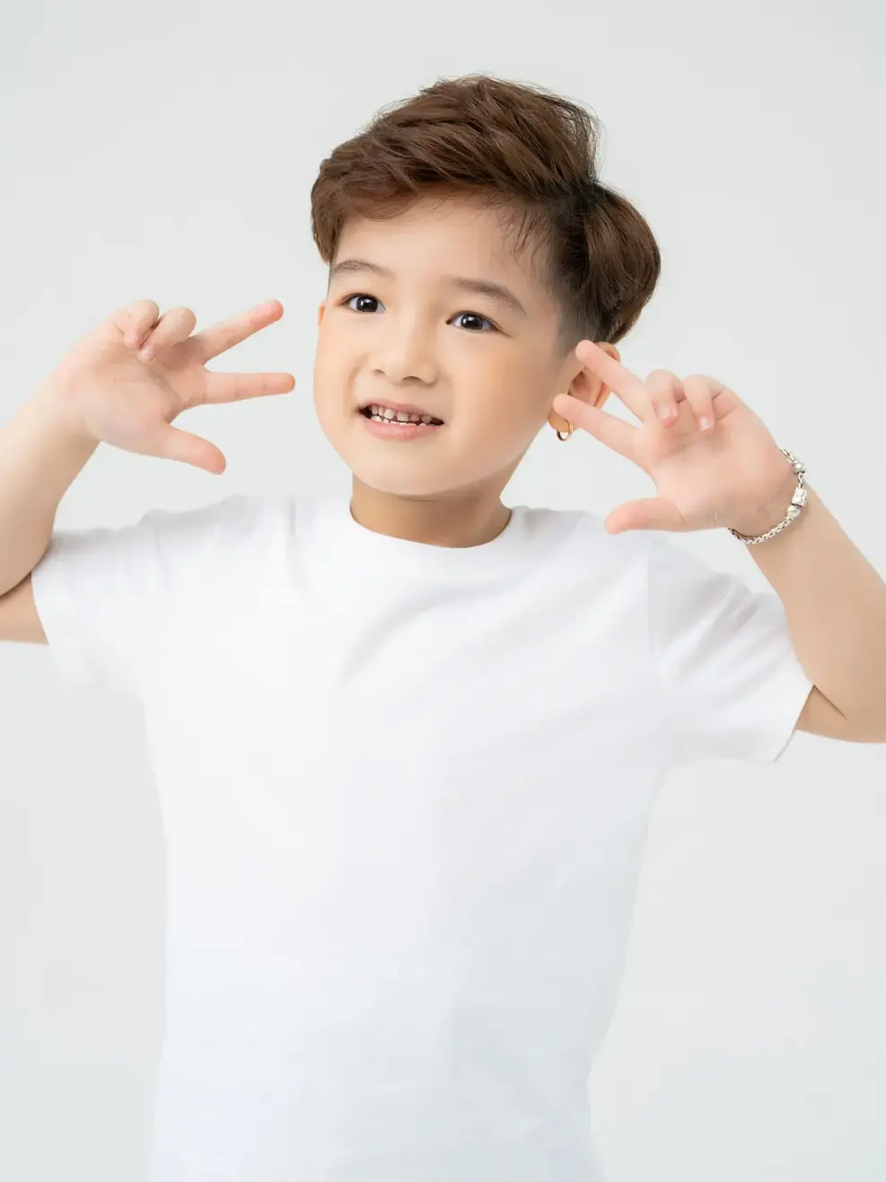 T-shirt Kid Cơ Bản 100% Cotton Bci - Trắng 1 - 2