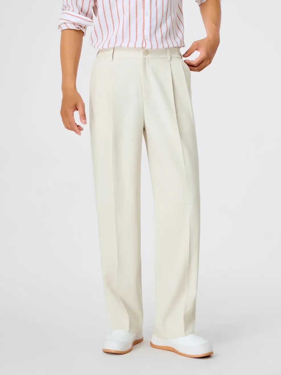 Quần Âu Nam Nam Cạp Chun Daily Pant - Xám 152 - 29