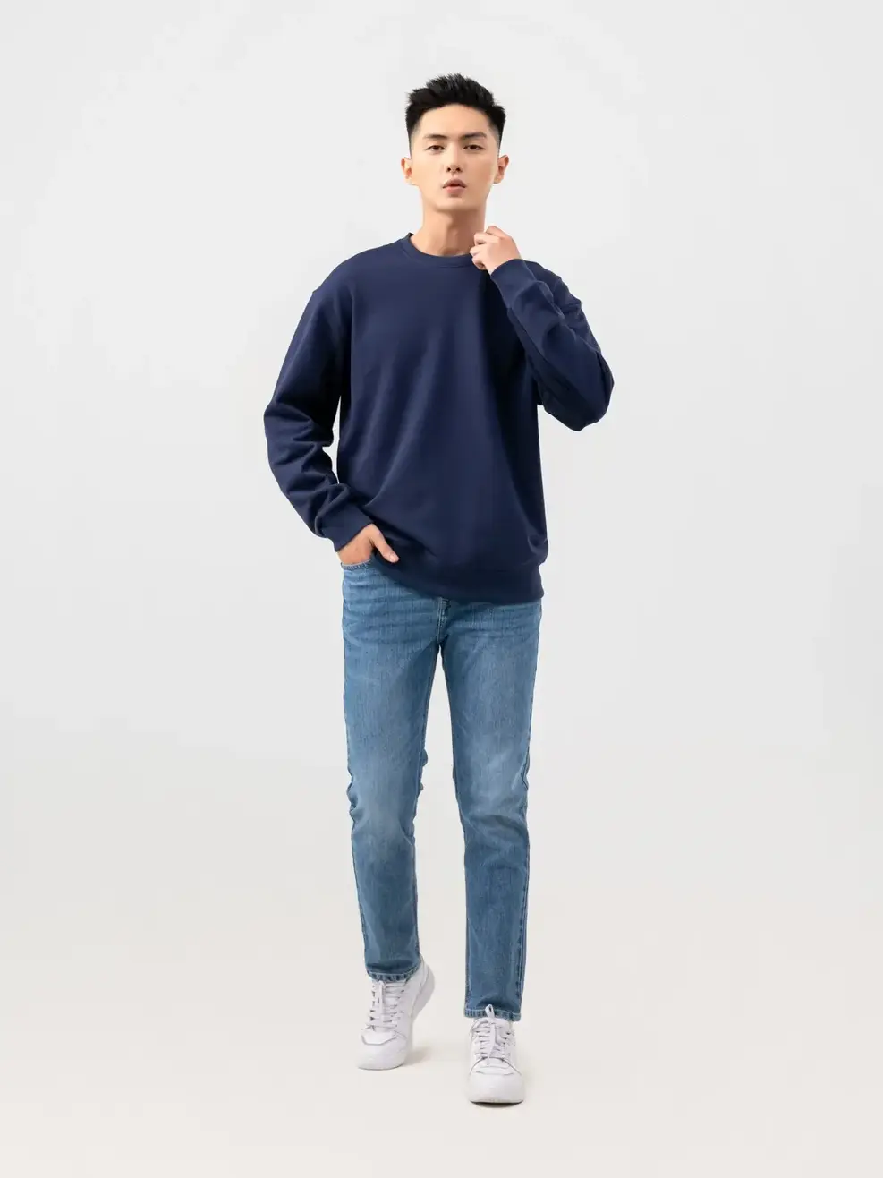 Quần Jean Nam Slim Cotton Dễ Mặc  - Xanh - 28