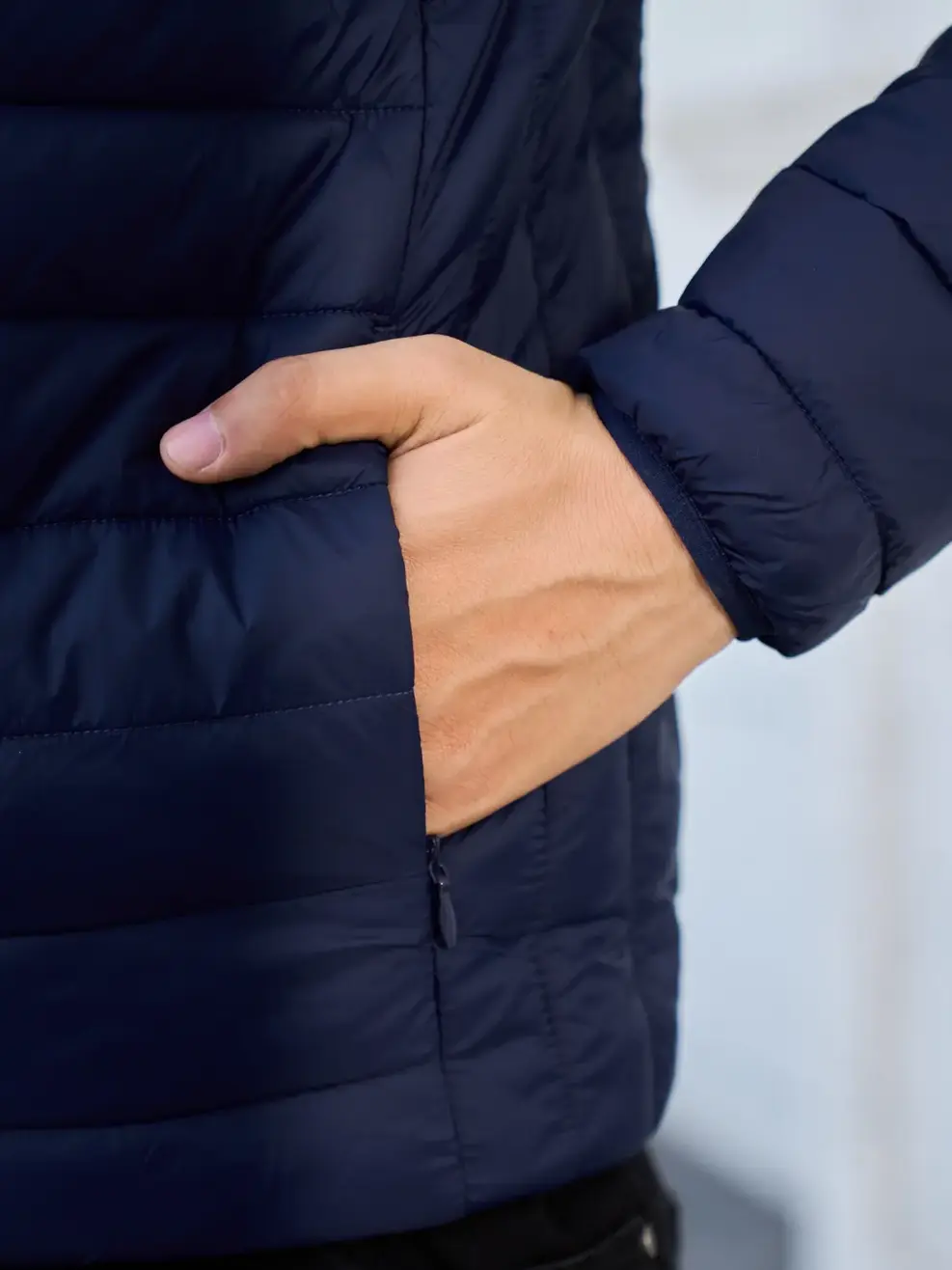 Áo phao nam Yody siêu nhẹ - Tím than - 3XL