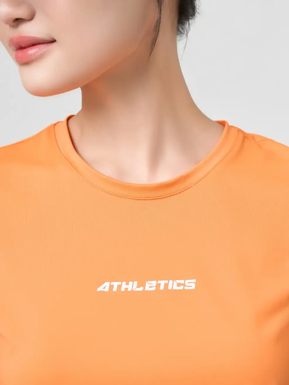 Áo Phông Nữ Thể Thao ATHLETICS - Cam 044 - M