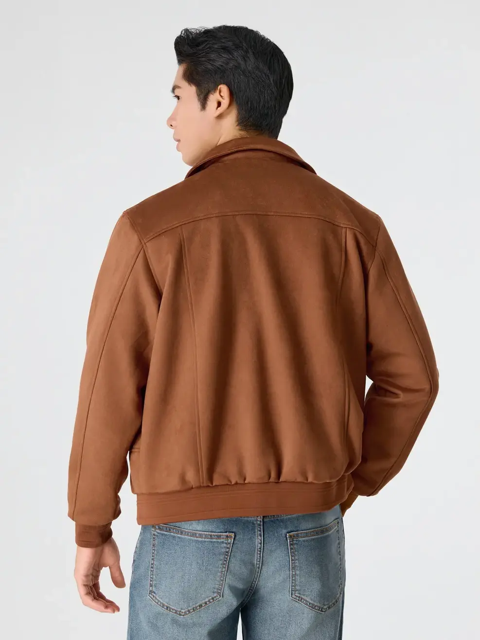 Áo Khoác Nam Da Lộn - Nâu 169 - M