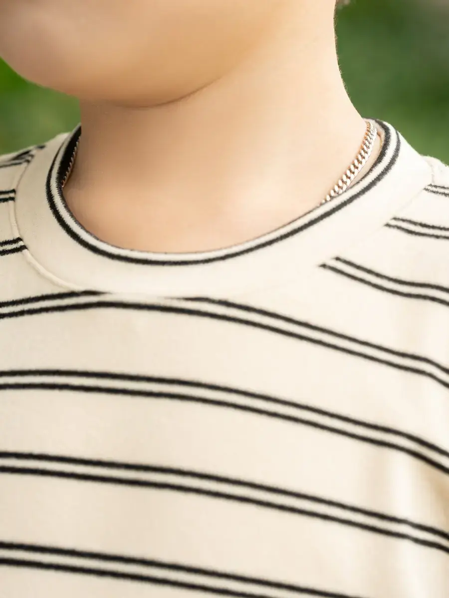 Bộ đồ trẻ em kẻ dáng ôm - Be 2 - 8