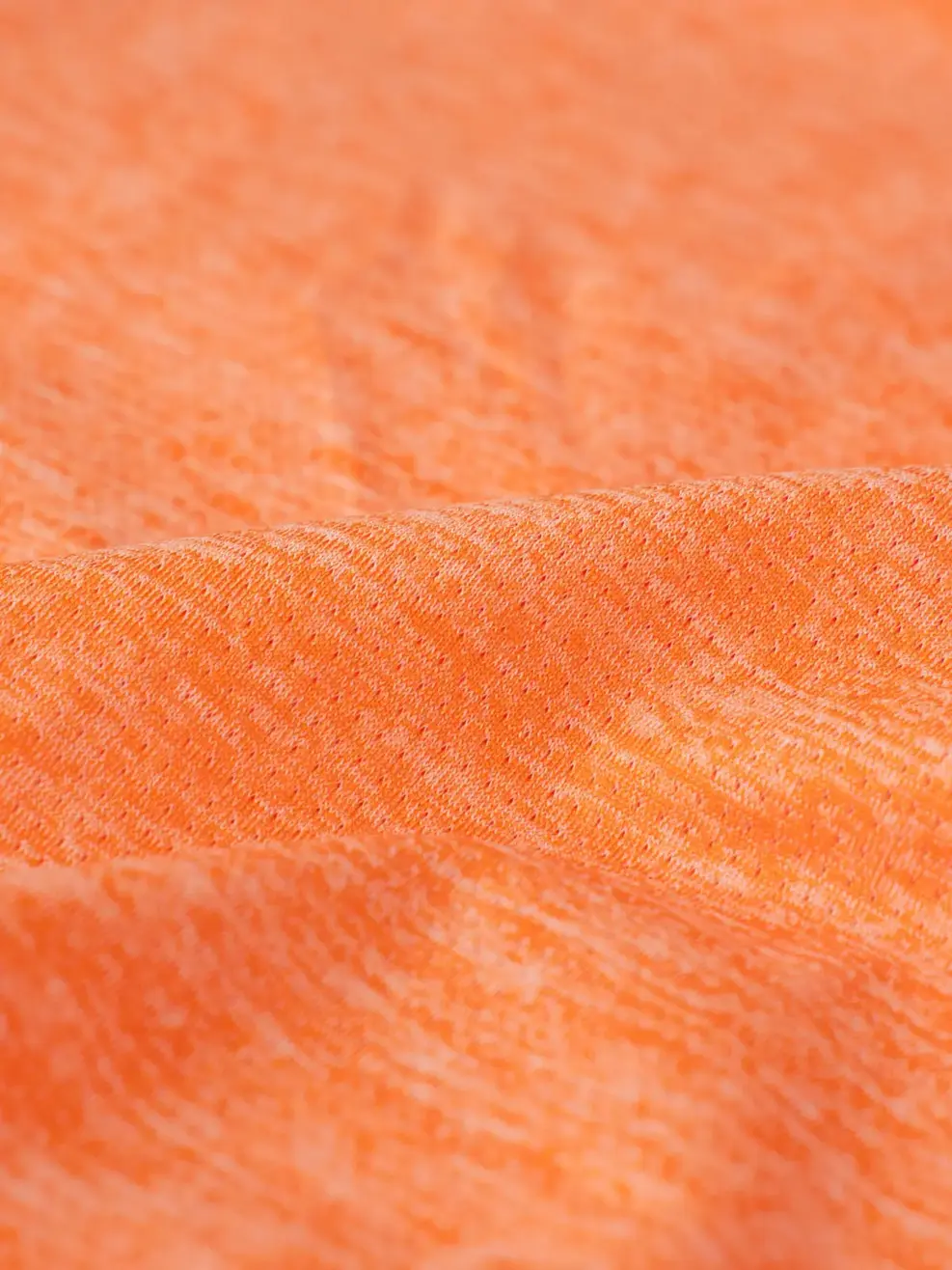 Áo Phông Thể Thao Siêu Nhẹ Dệt Melange - Phối Màu Cam 030 - S