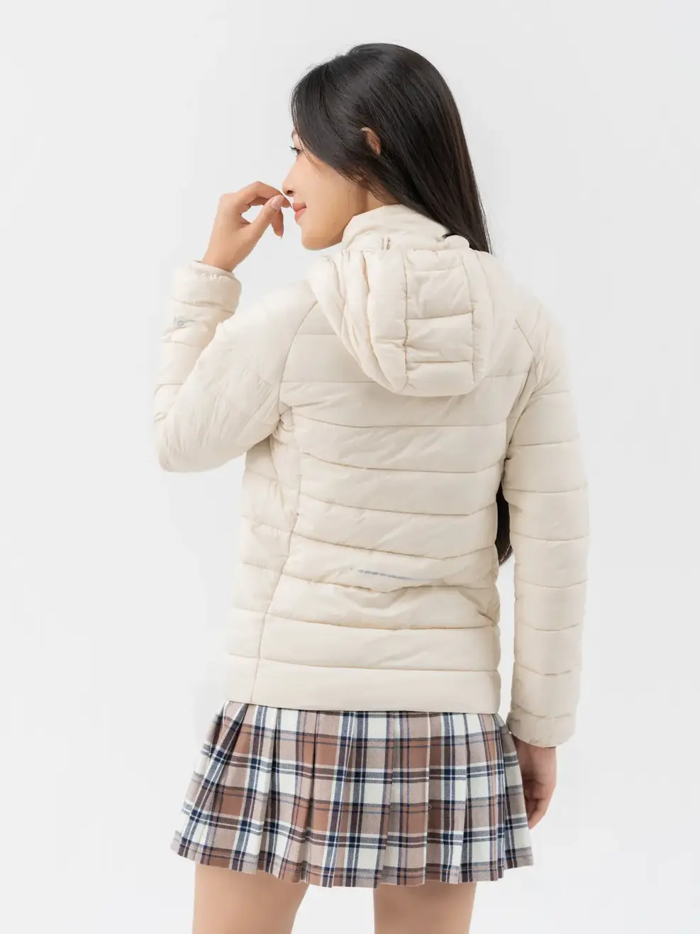 Áo Phao Nữ 3S Siêu Nhẹ Tay Raglan - Be - S