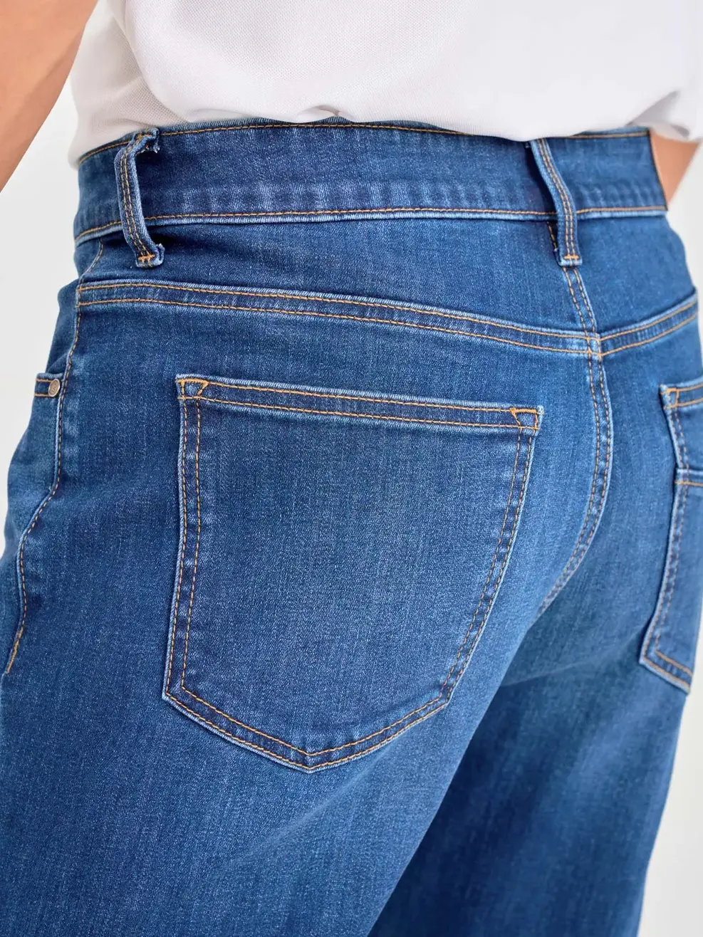 Quần Jeans Nam Cafe Slim Can Tú - Xanh đậm - 28