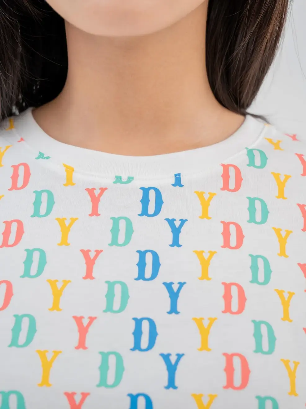 T-shirt Nữ Crotop In Tràn Yd Cotton Usa - Trắng 1 - F