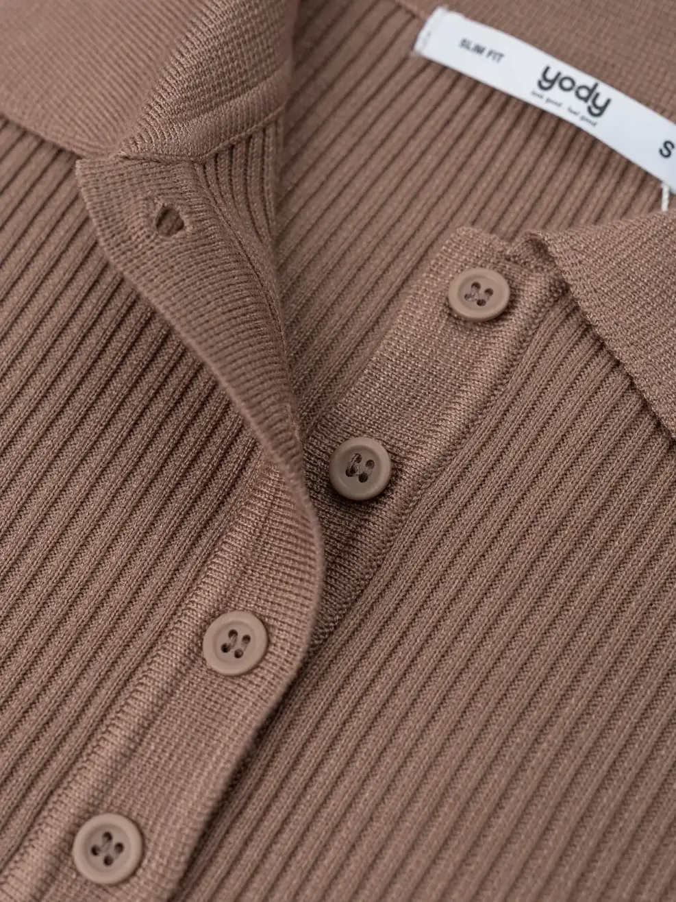Áo Len Nữ Cổ Bẻ - Nâu - S