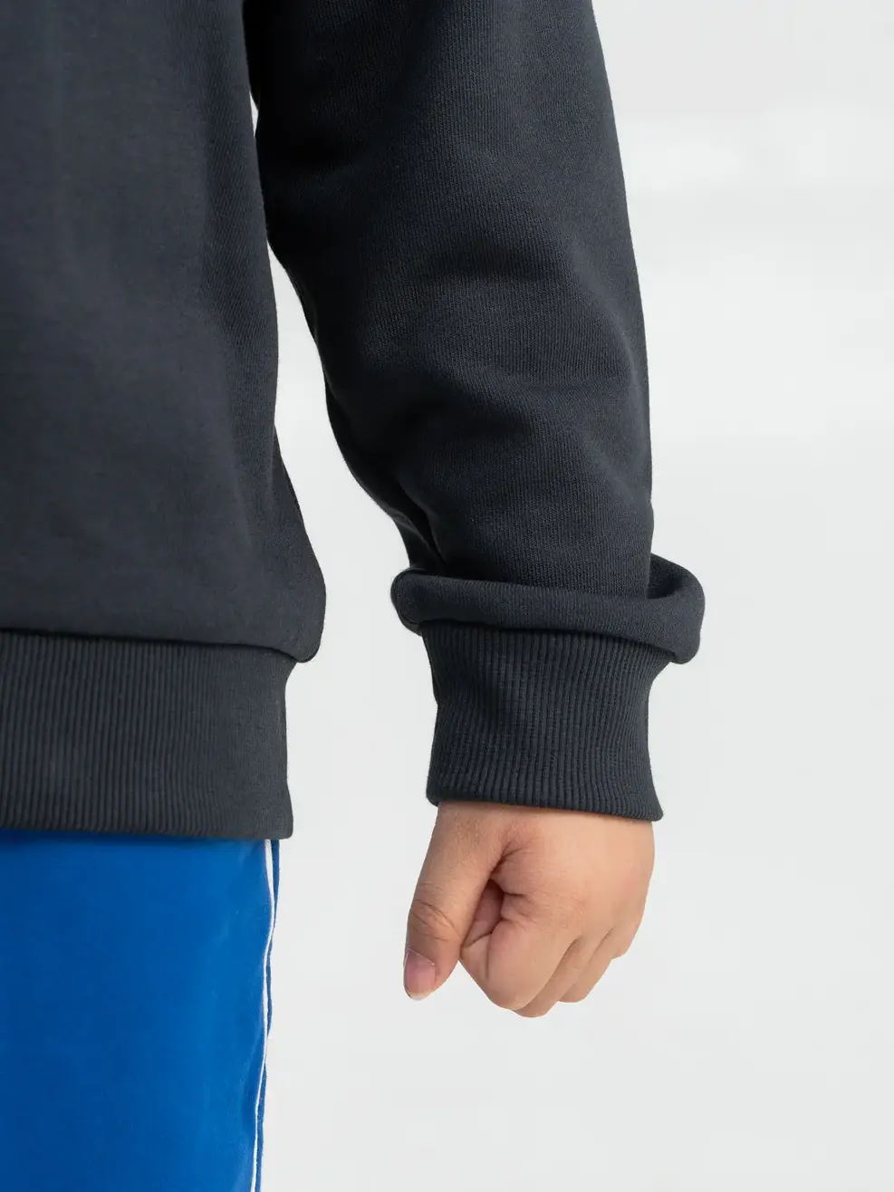 Áo Nỉ Nữ Kid In Ngực - Đen - 2