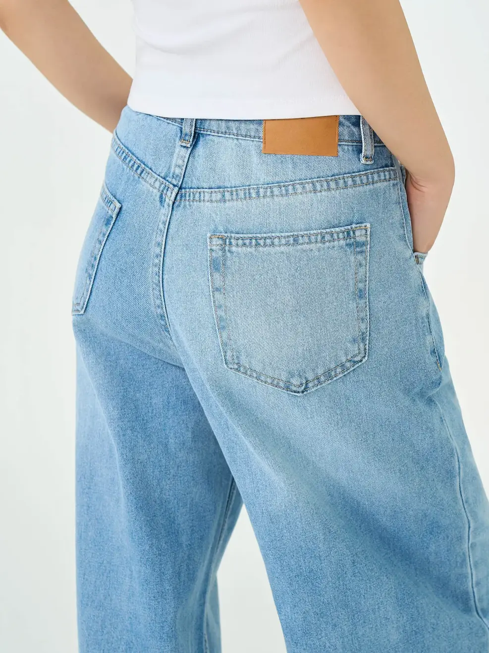 Quần Jeans Nữ Barrel Light Weight - Màu chàm 003 - 26