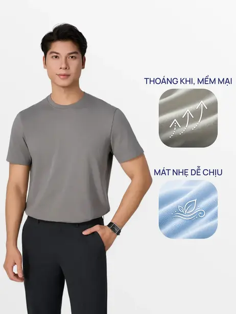 Áo Phông Nam Traffic Regular - Thoáng Khí - Mềm Mại