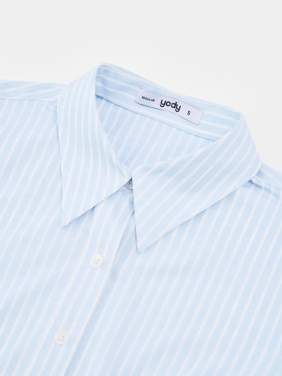 Áo Sơ-mi Knit Long Sleeve Essential - Kẻ Xanh Da Trời 189 - S