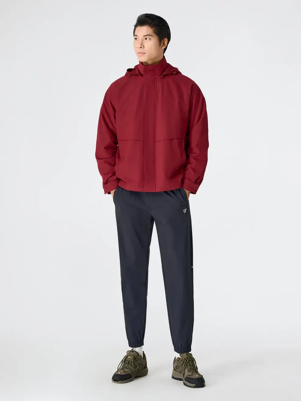 Áo Khoác Gió Nam 4c Plus Dáng Suông - ĐỎ 045 - M