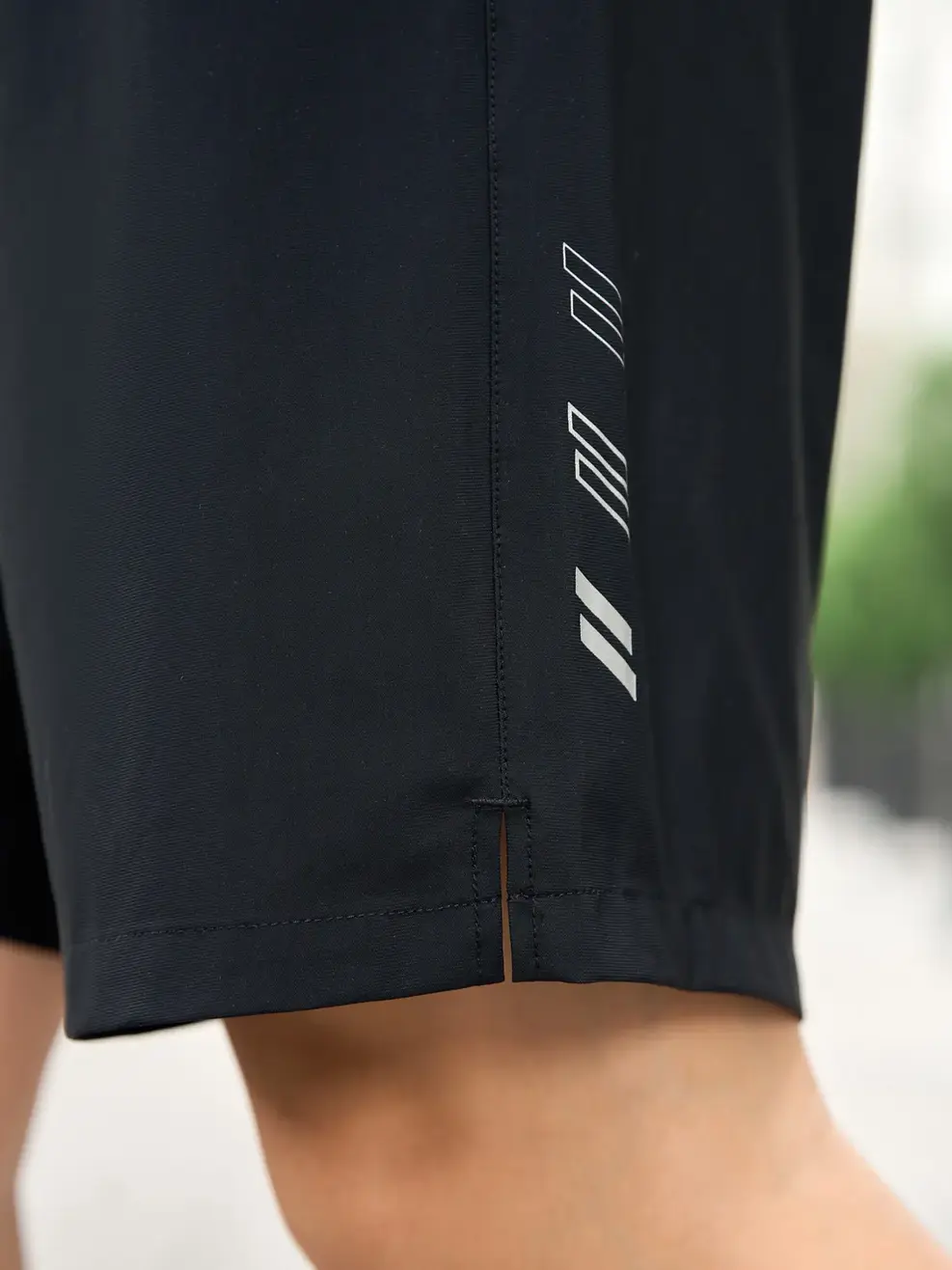 Quần sooc nam in sườn 02 - Đen - 29