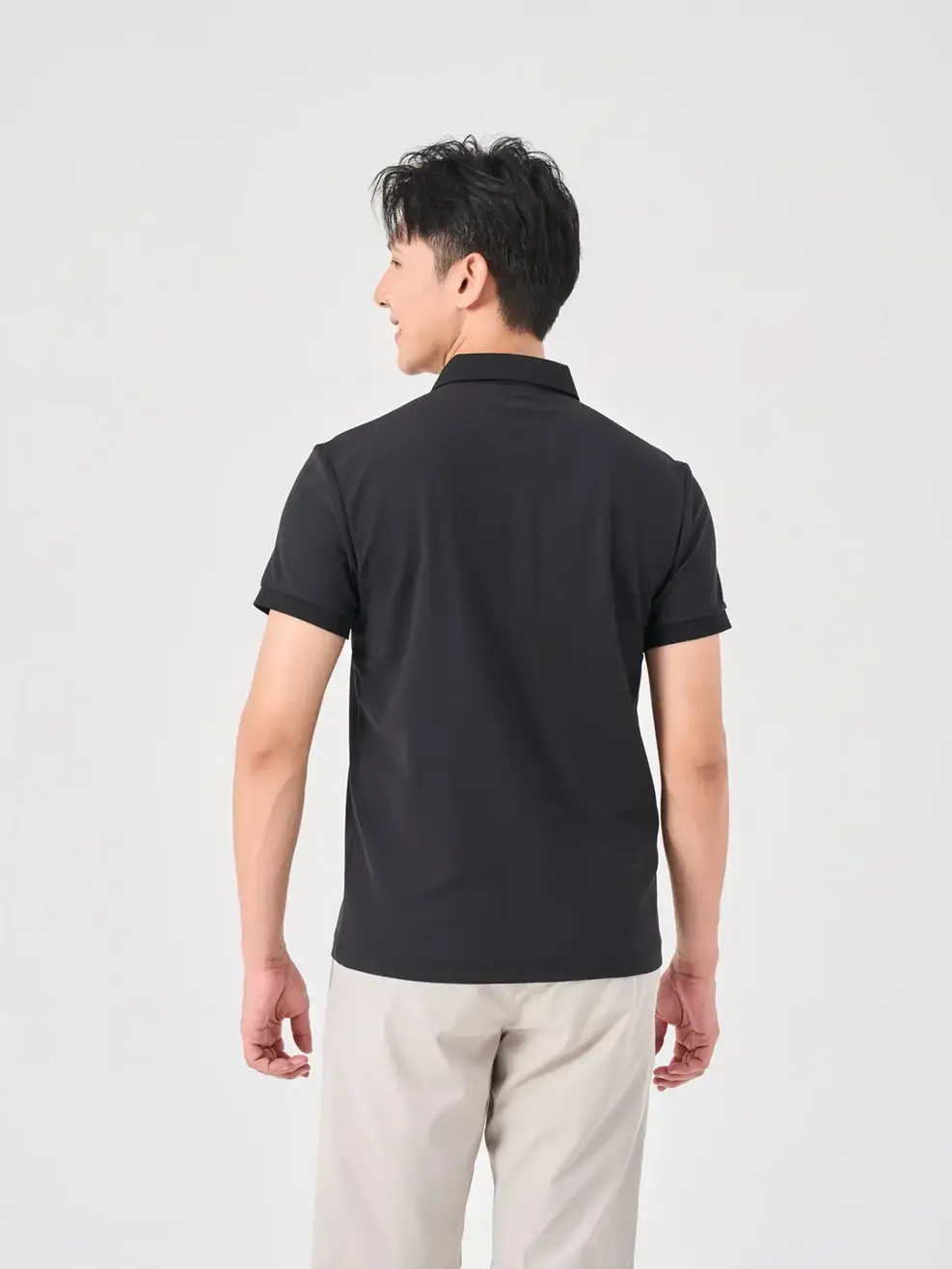 Áo Polo Nam Cafe Tổ Ong Nẹp Cúc (apm7125) - Đen 001 - M