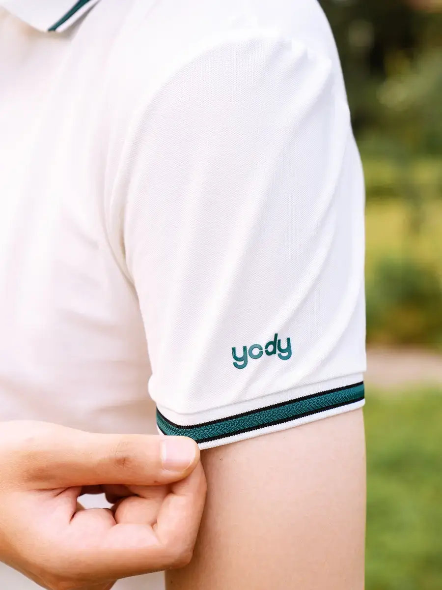 Áo polo nam mắt chim bo dệt nổi - Trắng - 3XL
