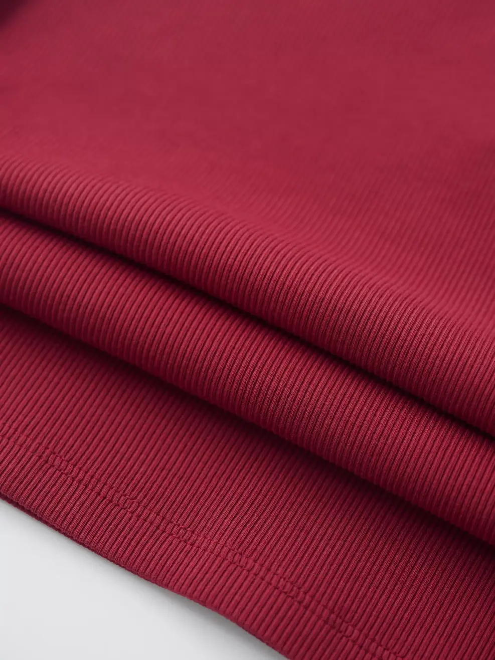 Áo Polo Nữ Cổ V Bo Kẻ - Đỏ 025 - S