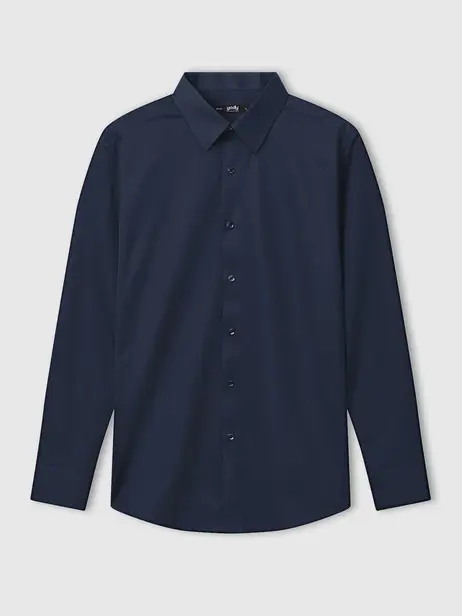 Áo Sơ-mi nam cơ bản cổ dựng phom Slim Fit Mềm Mát Chống Nhăn Đứng Phom