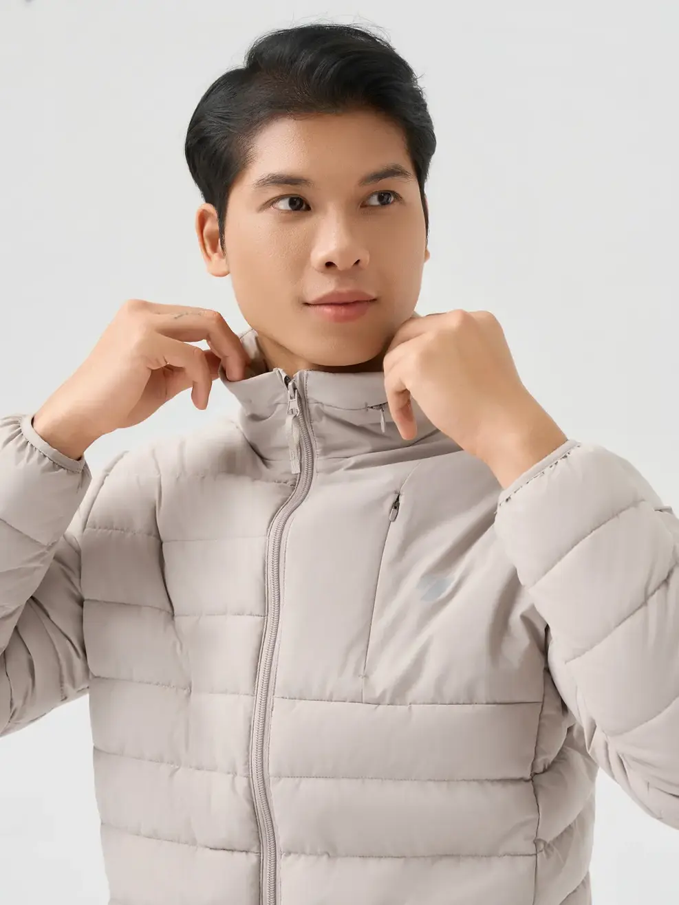 Áo Phao Nam Mũ Ẩn 4S.Plus - Nâu 137 - M