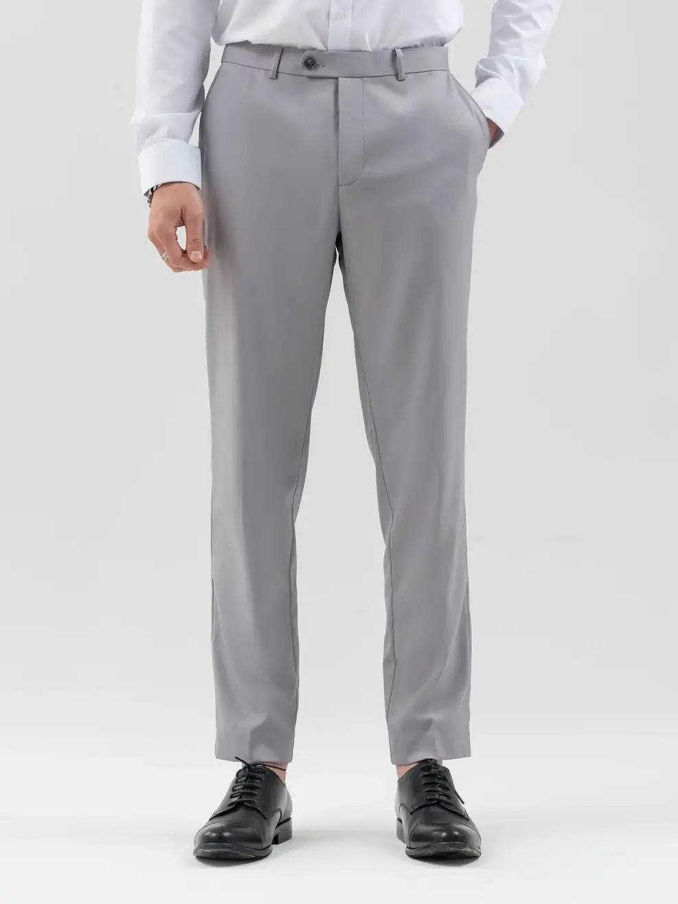 Quần Âu Nam Cạp Di Động - Xám - 29