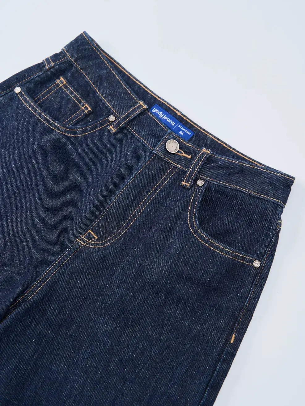 Quần Jeans Suông Gai Xanh - Màu chàm 001 - 26