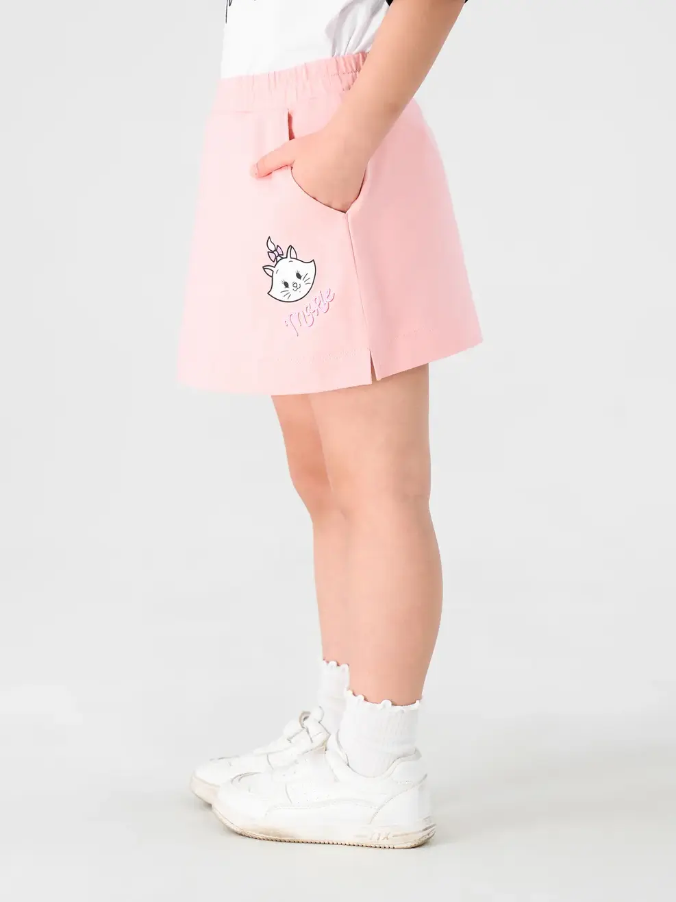 Chân Váy Trẻ Em Cotton In Marie - Hồng - 2-3