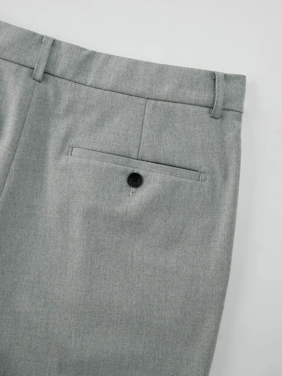 Quần Âu Nam Baggy Xếp Ly Trước - Ghi - 31