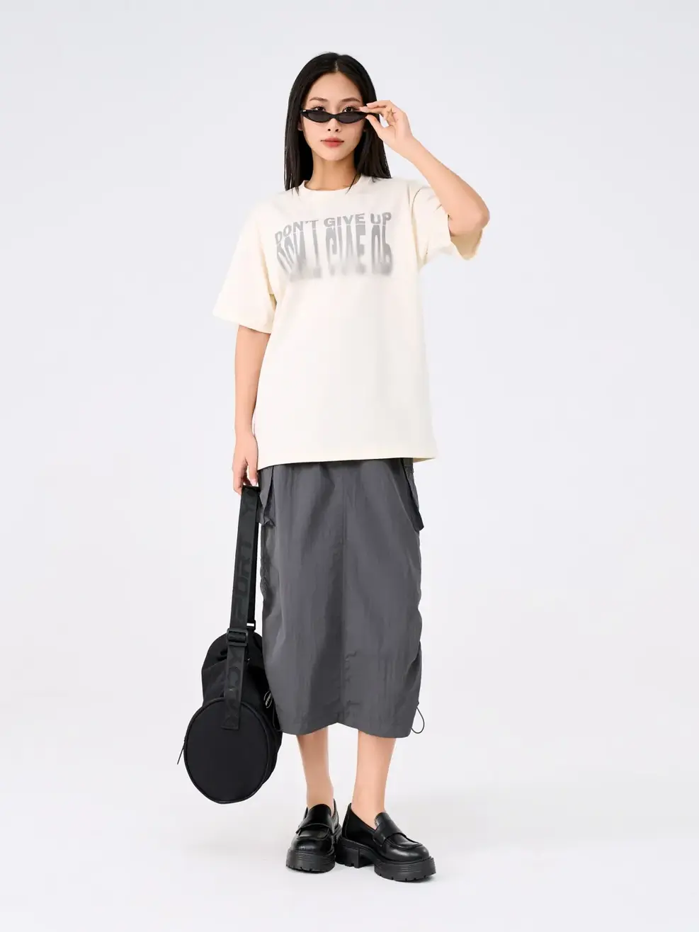 ÁO Tshirt Yoguu Don'T Give Up - Trắng - 1