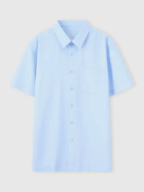 Áo Sơ-mi Ngắn Tay nam vạt ngang phom Regular