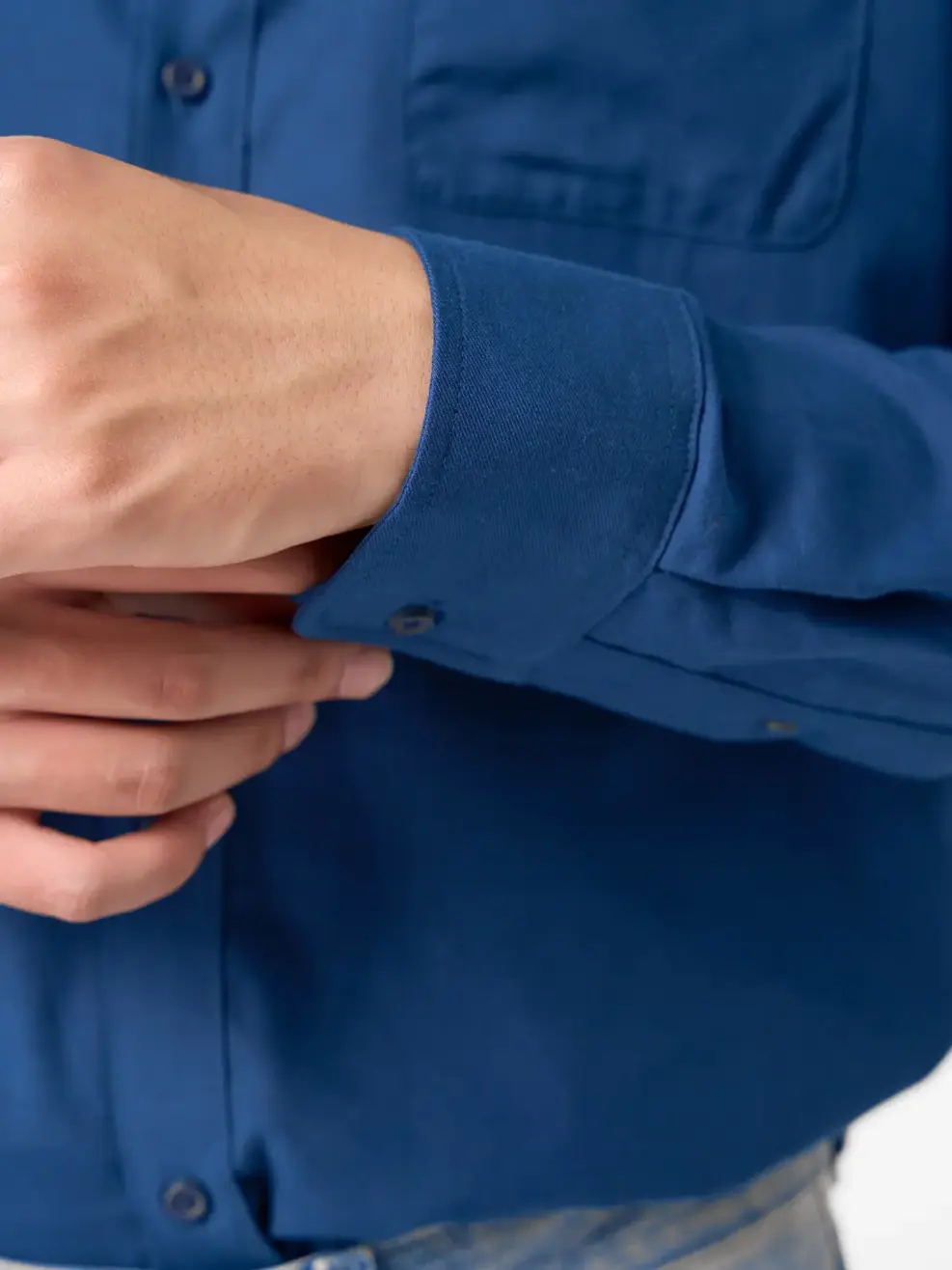 Áo Sơ Mi Nam Dài Tay Đũi Cổ Tàu - Tím Than 006 - M