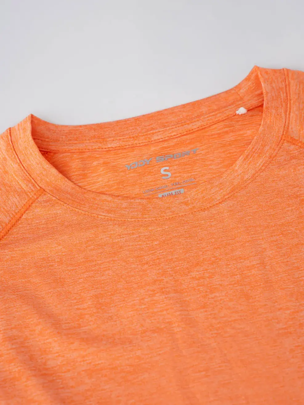 Áo Phông Thể Thao Siêu Nhẹ Dệt Melange - Phối Màu Cam 030 - S