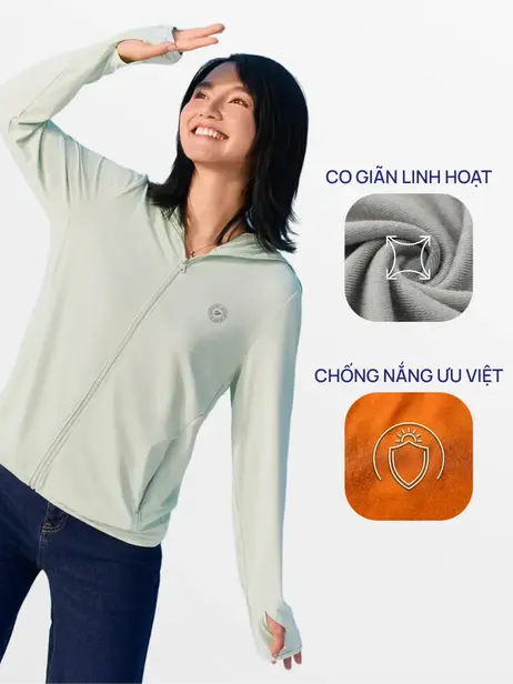 Áo Khoác Chống Nắng Dáng Suông Basic