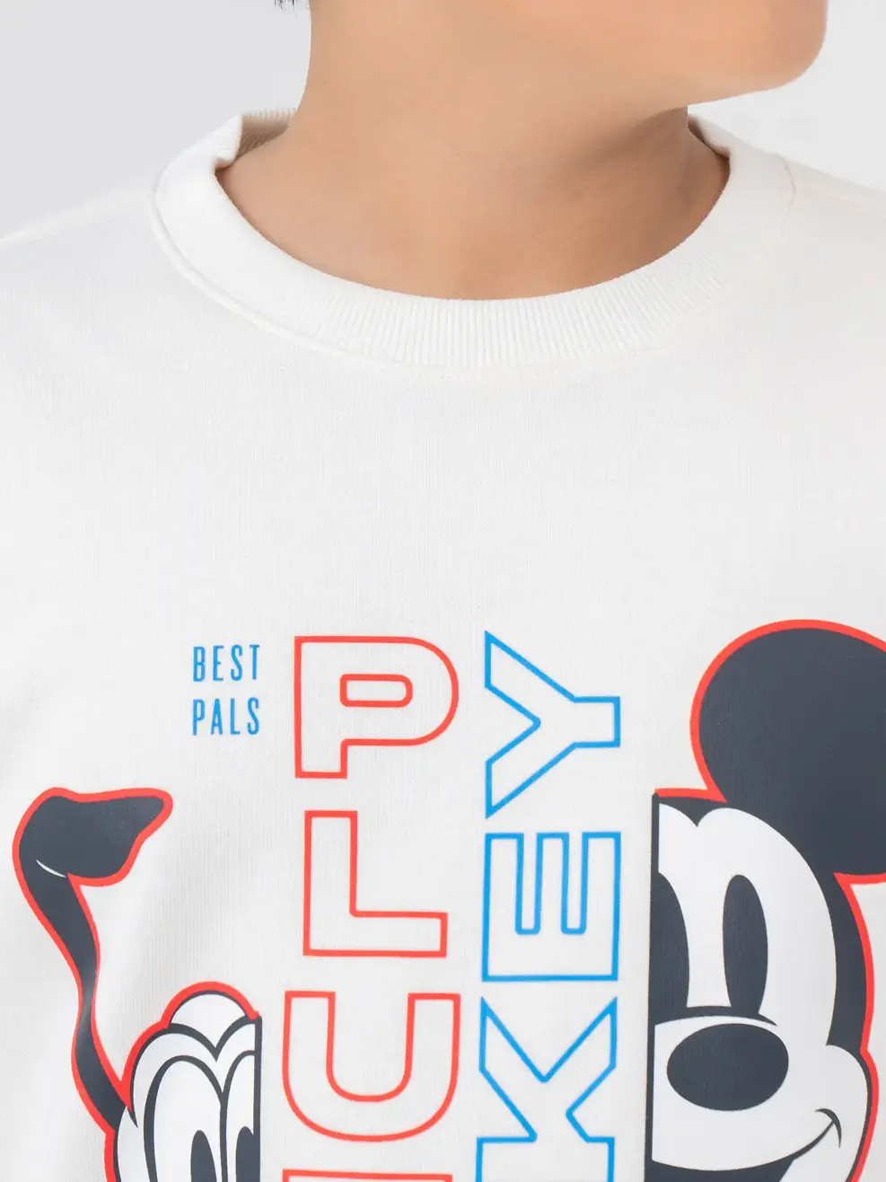 Áo Dài Tay Kid Mickey Friends							 - Trắng. - 10